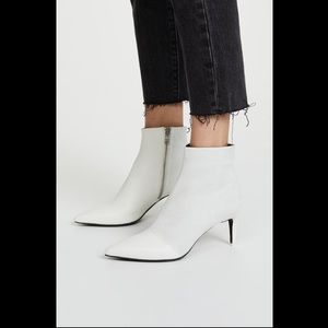 Rag and bone white patent leather beha booties NWT